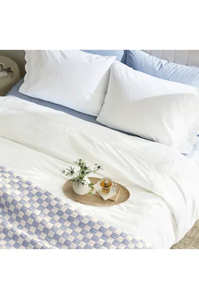 Lands' End Eyelet Pillow Sham In White