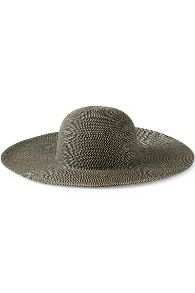 Lands' End Facesaver Wide Brim Straw Hat In Gray