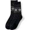 Lands' End Fair Isle Boot Socks 1 Pack In Multi