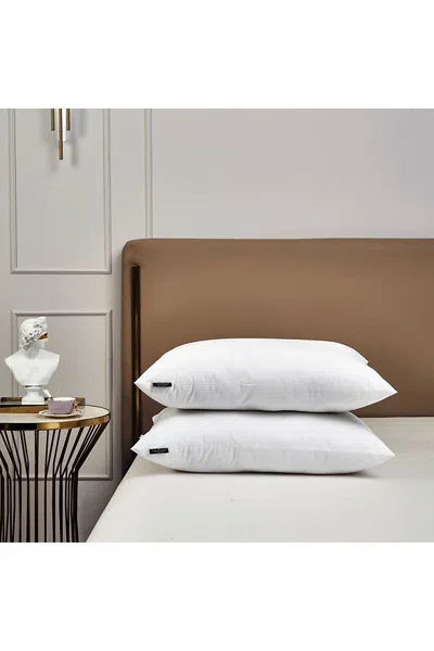 Lands' End Farm To Home Organic Cotton 2 Pack Down Alternative Pillow In White