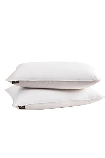 Lands' End Farm To Home Organic Cotton 2 Pack Softy Around Feather And Down Pillow In White