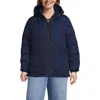 Lands' End Featherfree Insulated Diamond Quilted Jacket In Blue