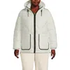 Lands' End Featherfree Insulated Diamond Quilted Jacket In White