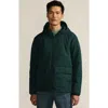 Lands' End Featherfree Insulated Hooded Jacket In Green