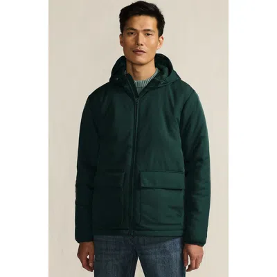 Lands' End Featherfree Insulated Hooded Jacket In Green