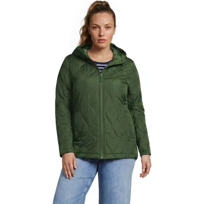 Lands' End Featherfree Insulated Jacket In Estate Green