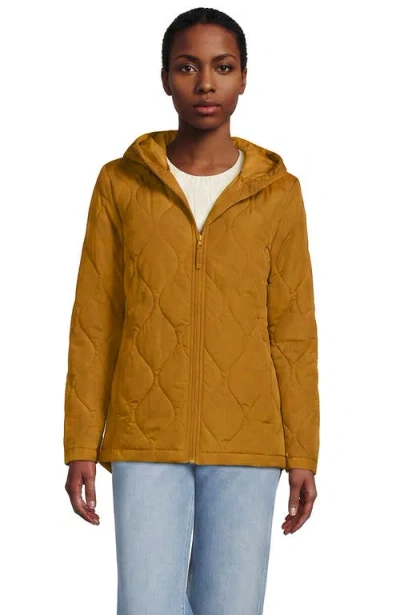 Lands' End Featherfree Insulated Jacket In Vintage Amber