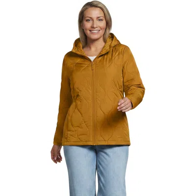 Lands' End Featherfree Insulated Jacket In Vintage Amber