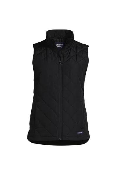 Lands' End Featherfree Insulated Vest In Black