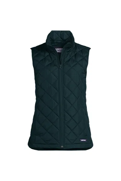 Lands' End Featherfree Insulated Vest In Green