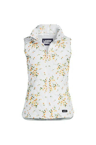 Lands' End Featherfree Insulated Vest In White