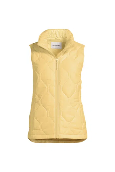Lands' End Featherfree Quilted Insulated Vest In White
