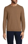 Lands' End Fine Gauge Cashmere Sweater In Classic Camel