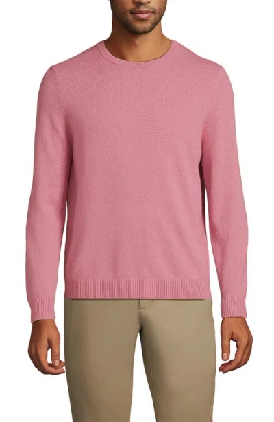 Lands' End Fine Gauge Cashmere Sweater In Dark Shadow Pink