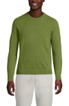 Lands' End Fine Gauge Cashmere Sweater In Green