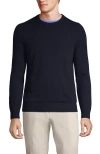 Lands' End Fine Gauge Cashmere Sweater In Radiant Navy