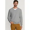 LANDS' END LANDS' END FINE GAUGE CASHMERE V-NECK SWEATER