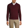 LANDS' END LANDS' END FINE GAUGE CASHMERE V-NECK SWEATER