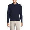 Lands' End Fine Gauge Cashmere V-neck Sweater In Radiant Navy