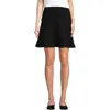 Lands' End Fine Gauge Cotton Sweater Above The Knee Circle Skirt In Black