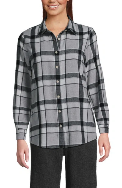 Lands' End Flannel Shirt In Multi