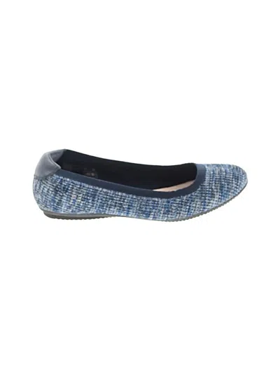 Pre-owned Lands' End Flats In Blue