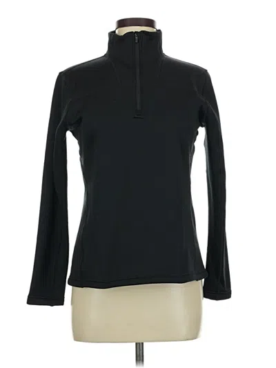 Pre-owned Lands' End Fleece Jacket In Black