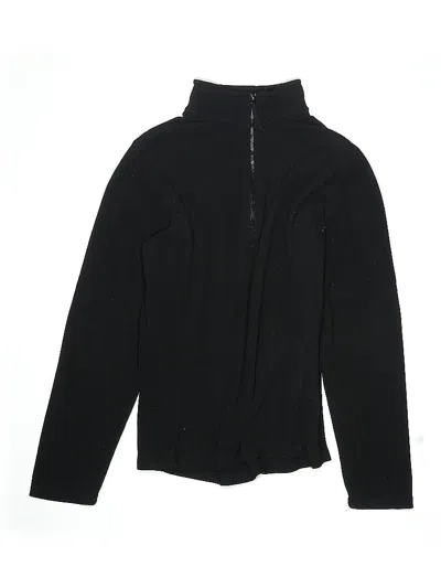 Pre-owned Lands' End Kids'  Fleece Jacket In Black