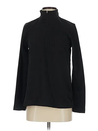 Pre-owned Lands' End Fleece Jacket In Black
