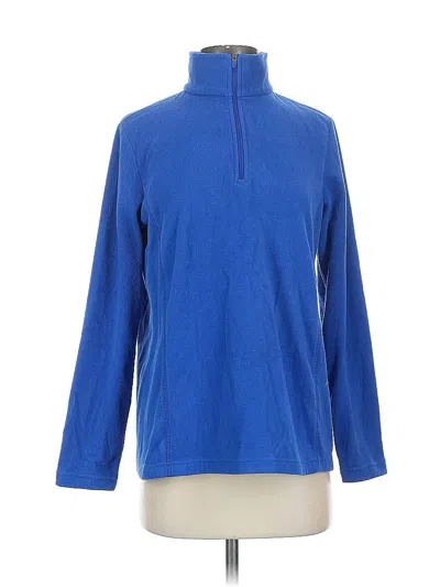 Pre-owned Lands' End Fleece Jacket In Blue