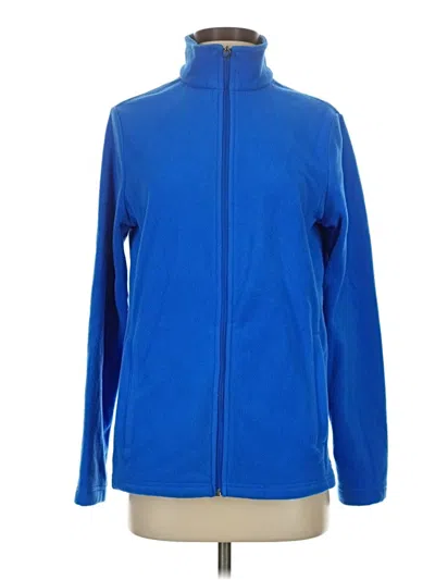Pre-owned Lands' End Fleece Jacket In Blue