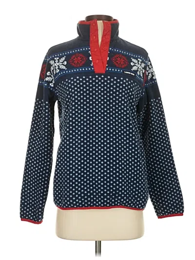 Pre-owned Lands' End Fleece Jacket In Blue