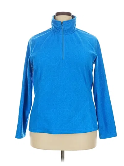 Pre-owned Lands' End Fleece Jacket In Blue