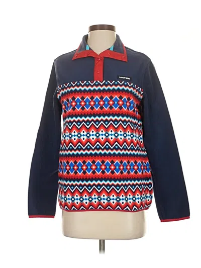 Pre-owned Lands' End Fleece Jacket In Blue
