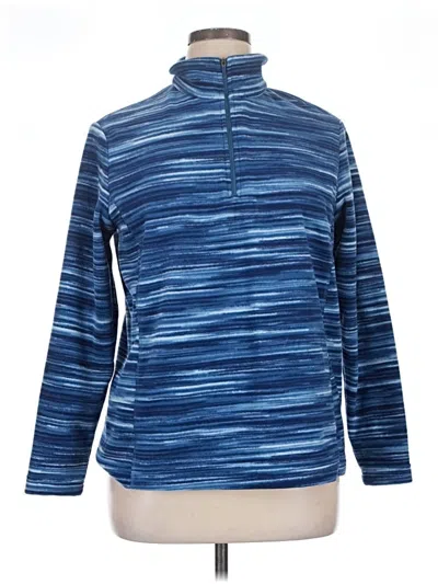 Pre-owned Lands' End Fleece Jacket In Blue