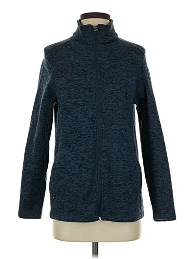 Pre-owned Lands' End Fleece Jacket In Blue