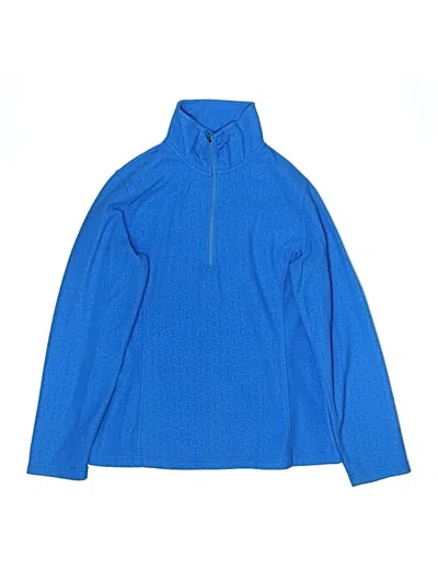 Pre-owned Lands' End Kids'  Fleece Jacket In Blue