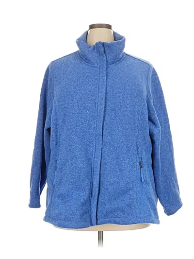 Pre-owned Lands' End Fleece Jacket In Blue