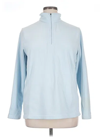 Pre-owned Lands' End Fleece Jacket In Blue