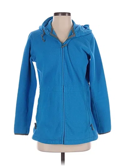 Pre-owned Lands' End Fleece Jacket In Blue