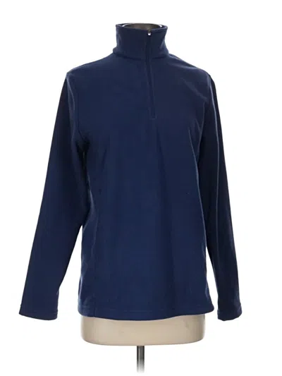 Pre-owned Lands' End Fleece Jacket In Blue