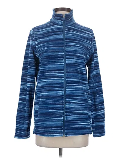 Pre-owned Lands' End Fleece Jacket In Blue