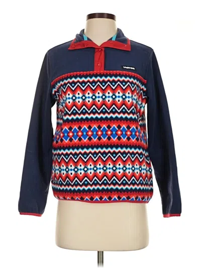 Pre-owned Lands' End Fleece Jacket In Blue