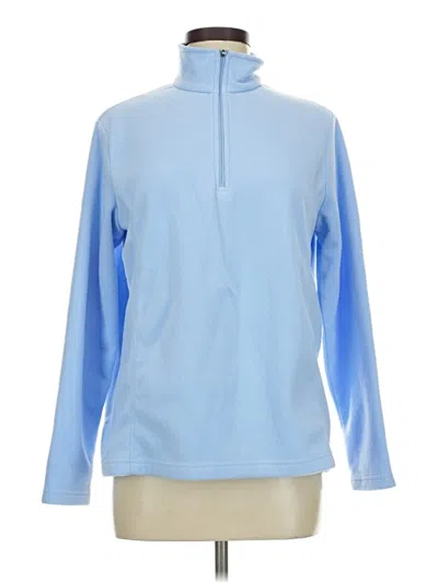 Pre-owned Lands' End Fleece Jacket In Blue