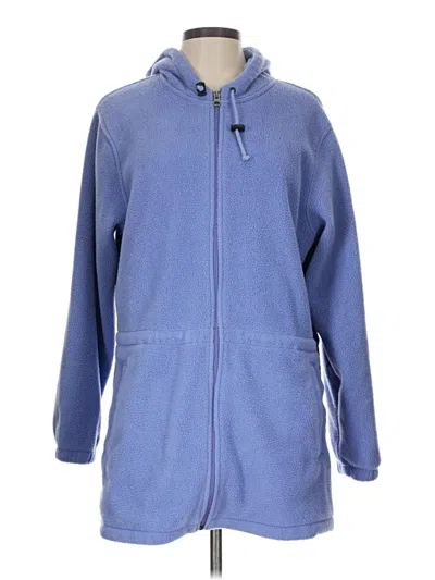Pre-owned Lands' End Fleece Jacket In Blue