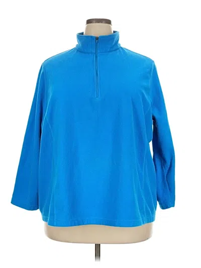 Pre-owned Lands' End Fleece Jacket In Blue