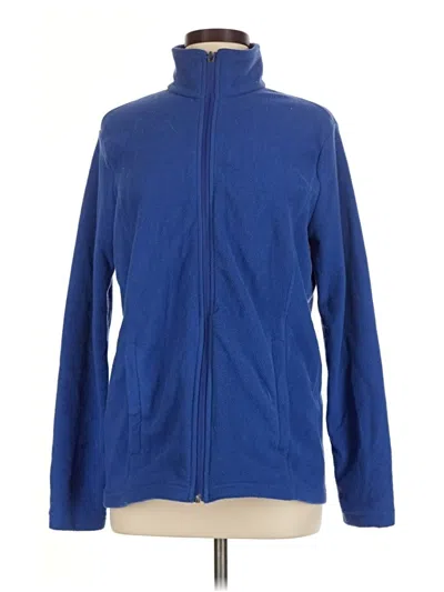 Pre-owned Lands' End Fleece Jacket In Blue