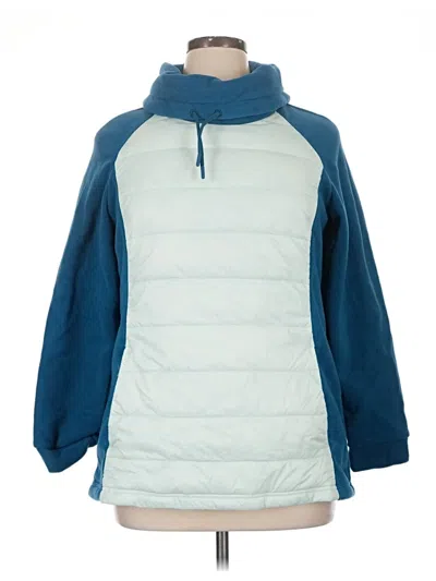 Pre-owned Lands' End Fleece Jacket In Blue