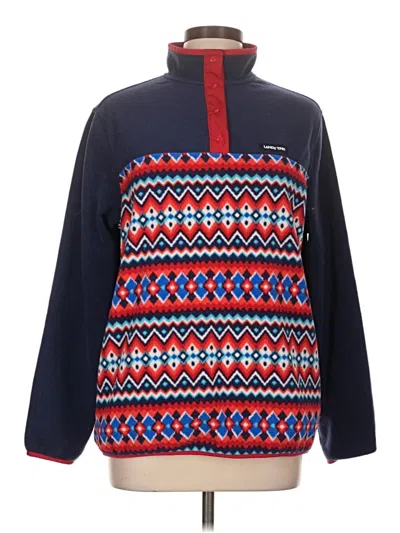 Pre-owned Lands' End Fleece Jacket In Blue