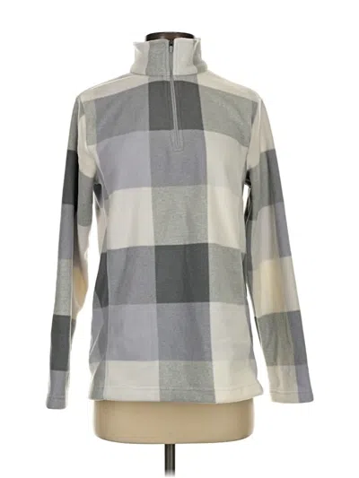 Pre-owned Lands' End Fleece Jacket In Gray